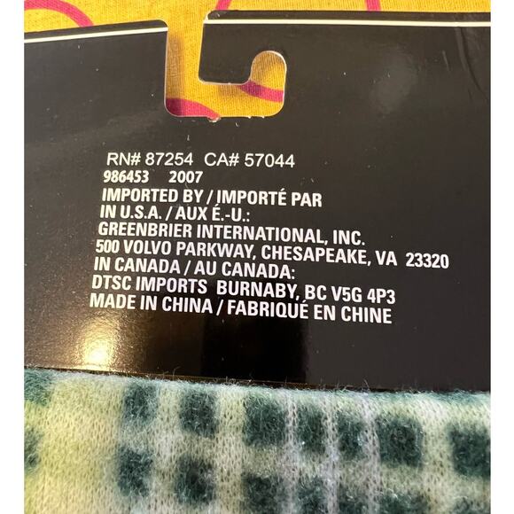 NWT Men's Green Plaid Fleece Fringed Scarf - Picture 4 of 5